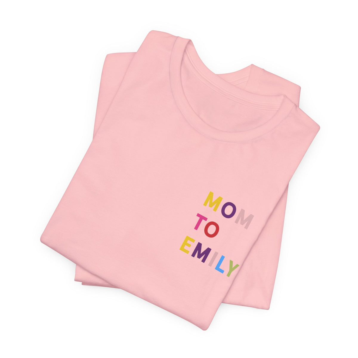 Camiseta multicolor con nombre de mamá