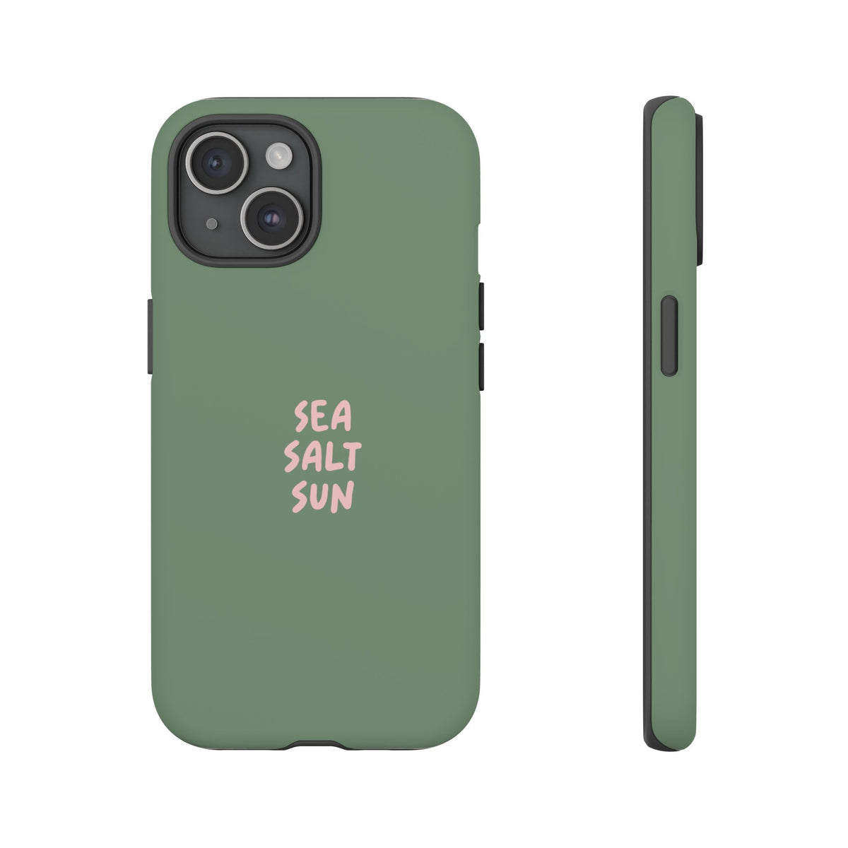 Phone Case Green color with custom text