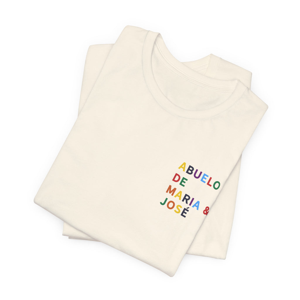 Camiseta Abuelo de con nombre multicolor