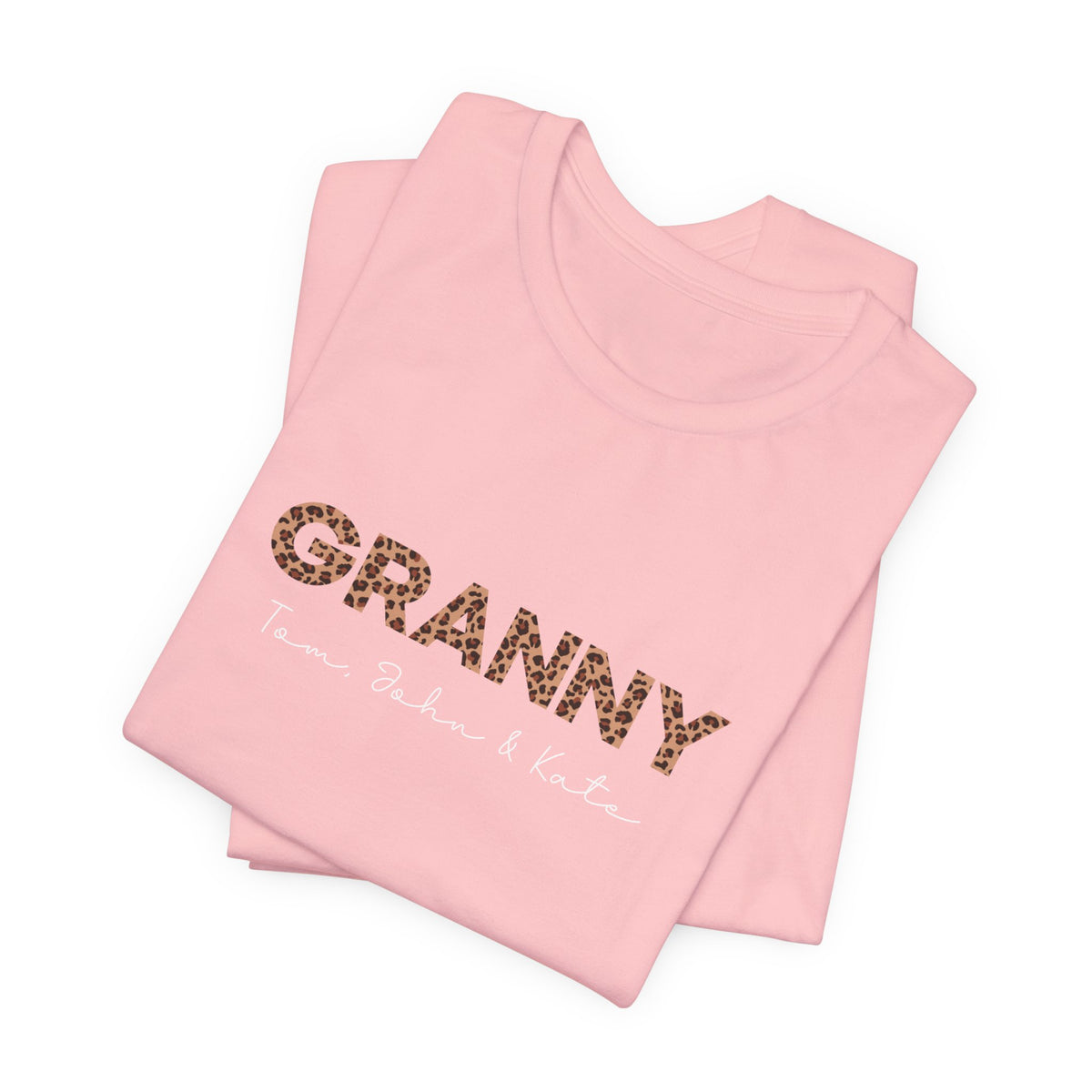 Camiseta personalizada de leopardo para abuela