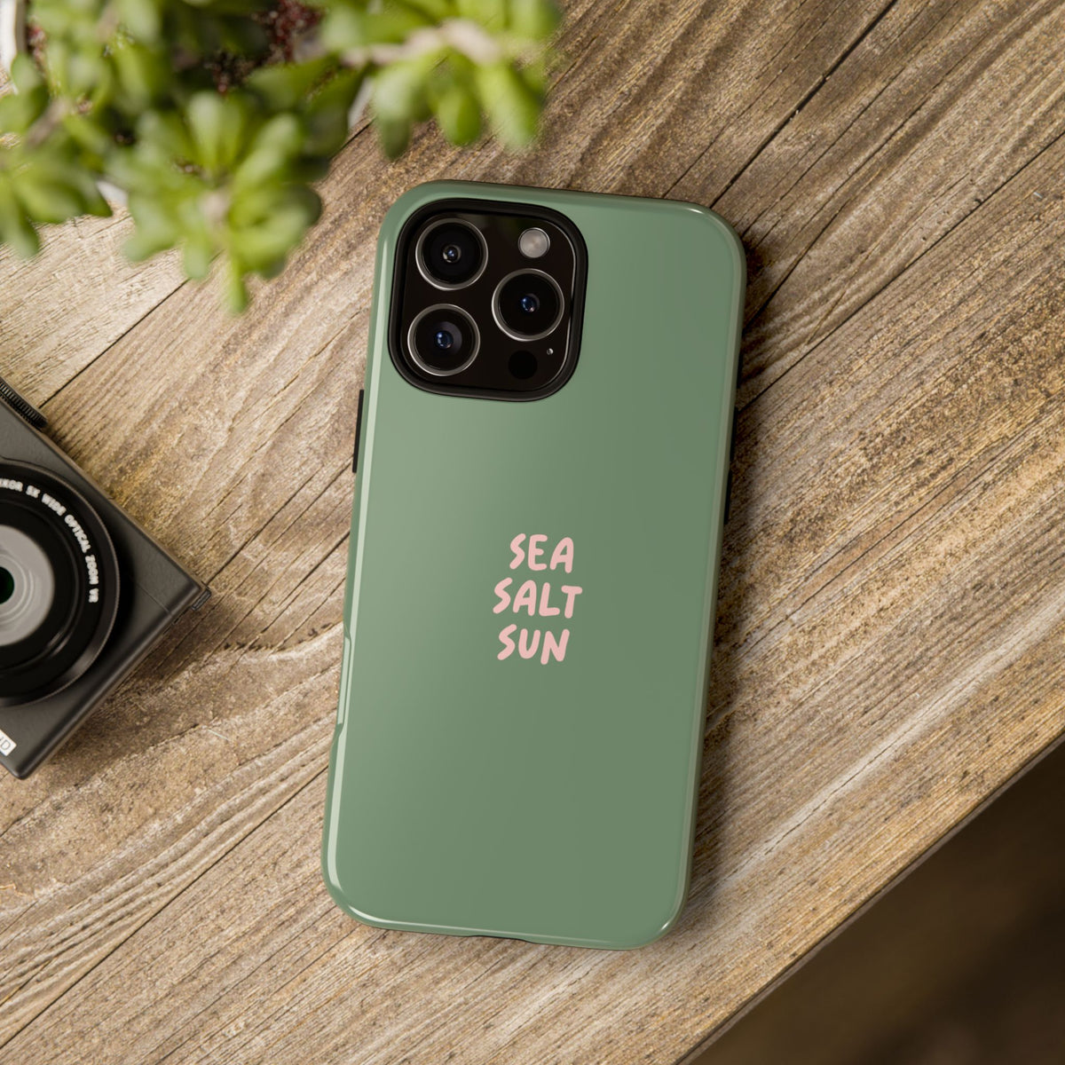 Phone Case Green color with custom text