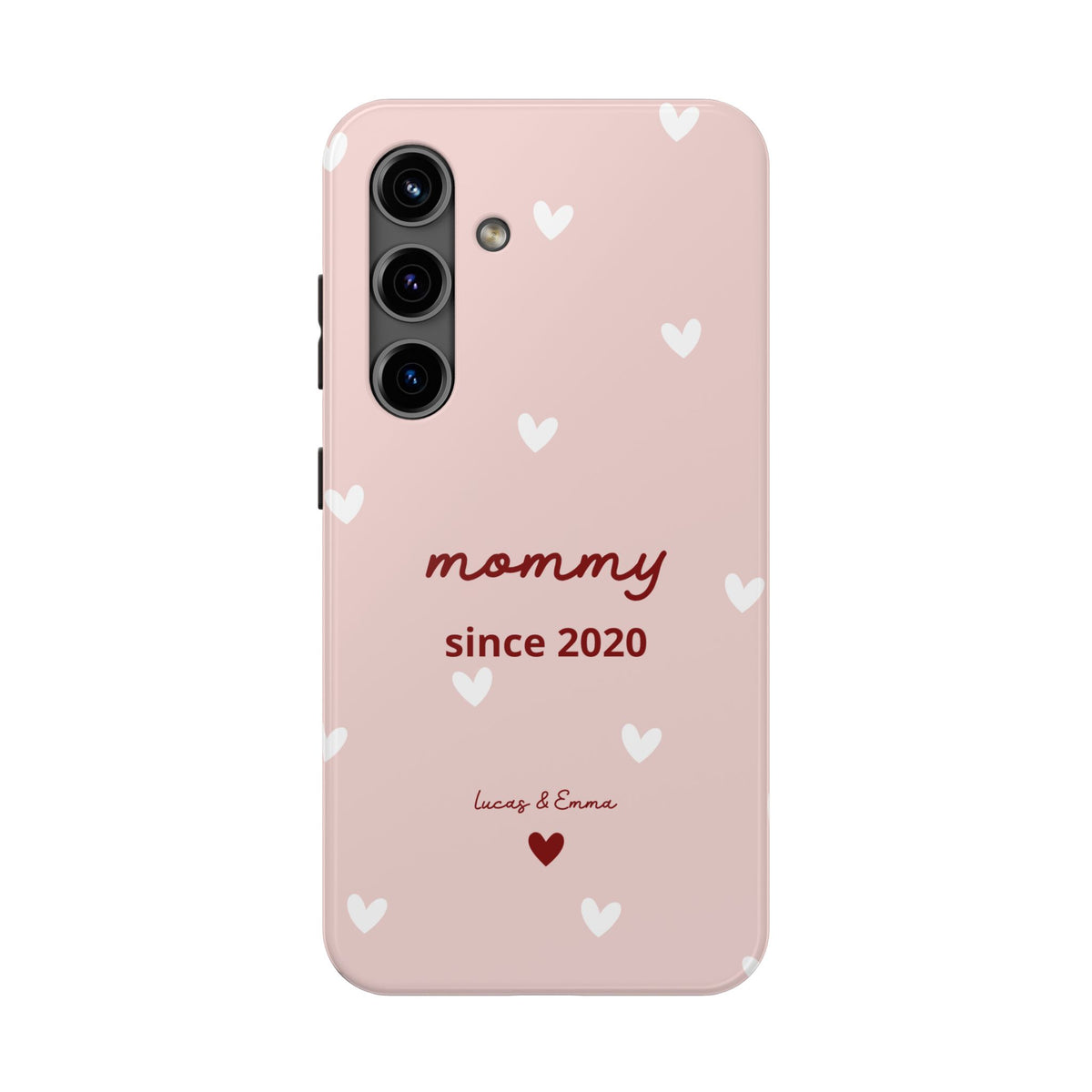 Funda de Teléfono para Mamá con Fecha y Nombres de los Hijos