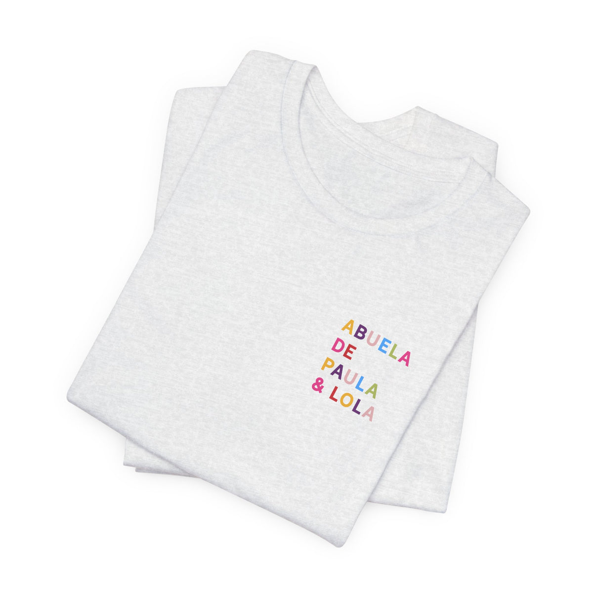 Camiseta multicolor personalizada para la abuela