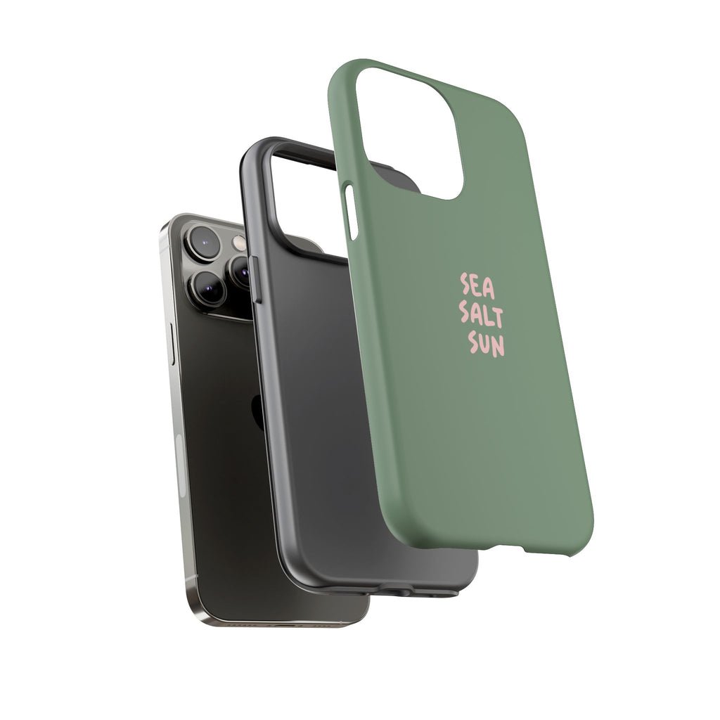 Phone Case Green color with custom text