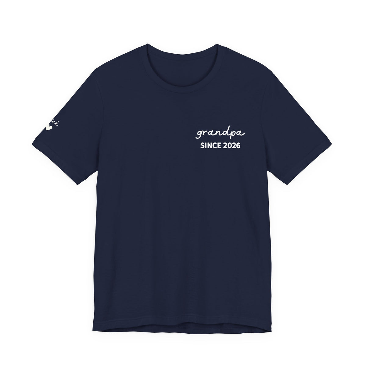 Camiseta personalizada "Abuelo desde" estampada con nombres