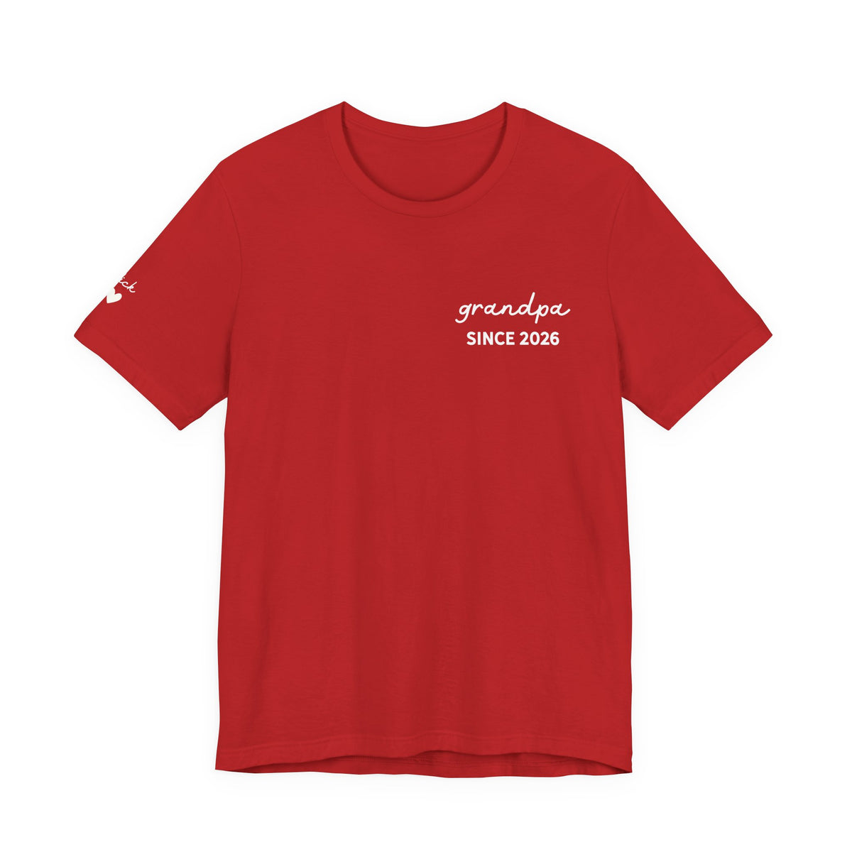 Camiseta personalizada "Abuelo desde" estampada con nombres