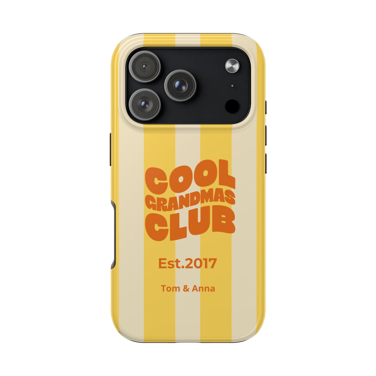 Funda de teléfono Club de abuelas geniales y nombres de niños