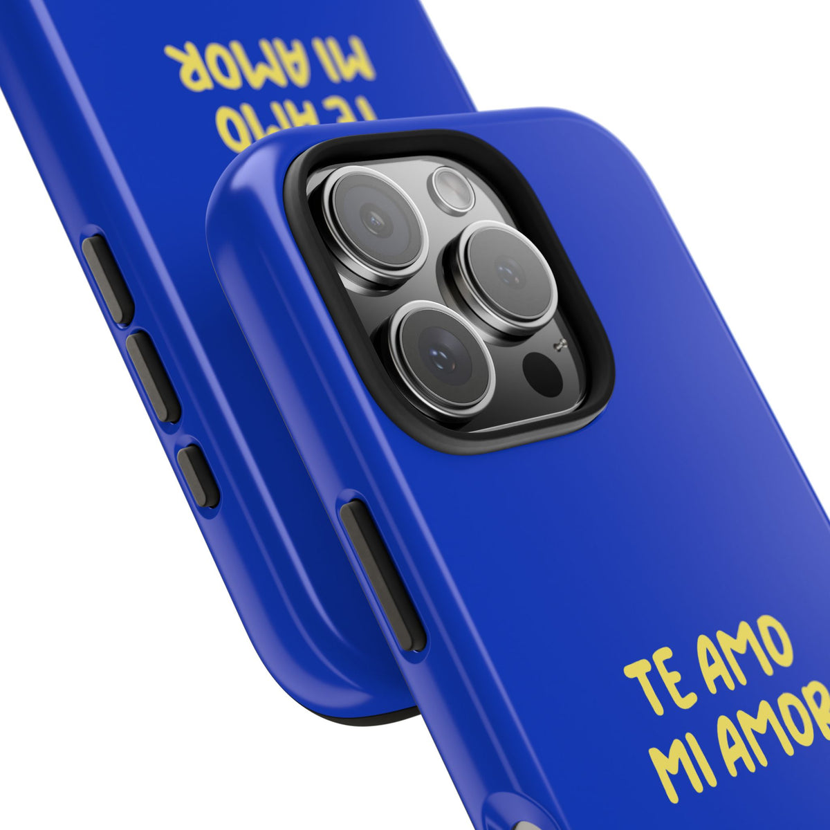 Funda para Teléfono Azul con Texto Personalizado