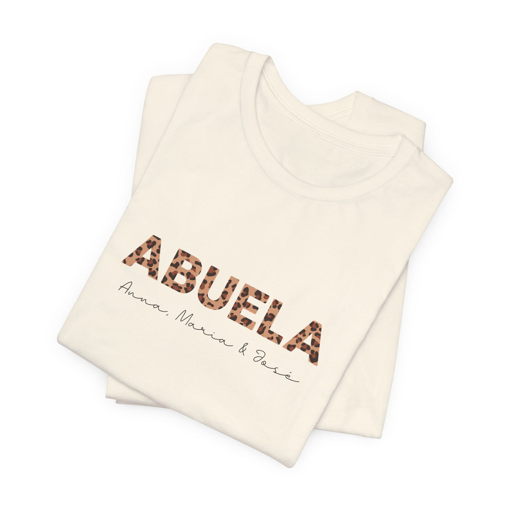 Camiseta Leopard Abuela Personalizada