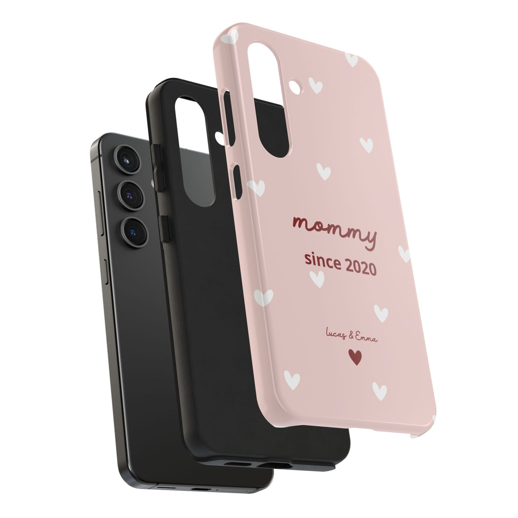 Funda de Teléfono para Mamá con Fecha y Nombres de los Hijos