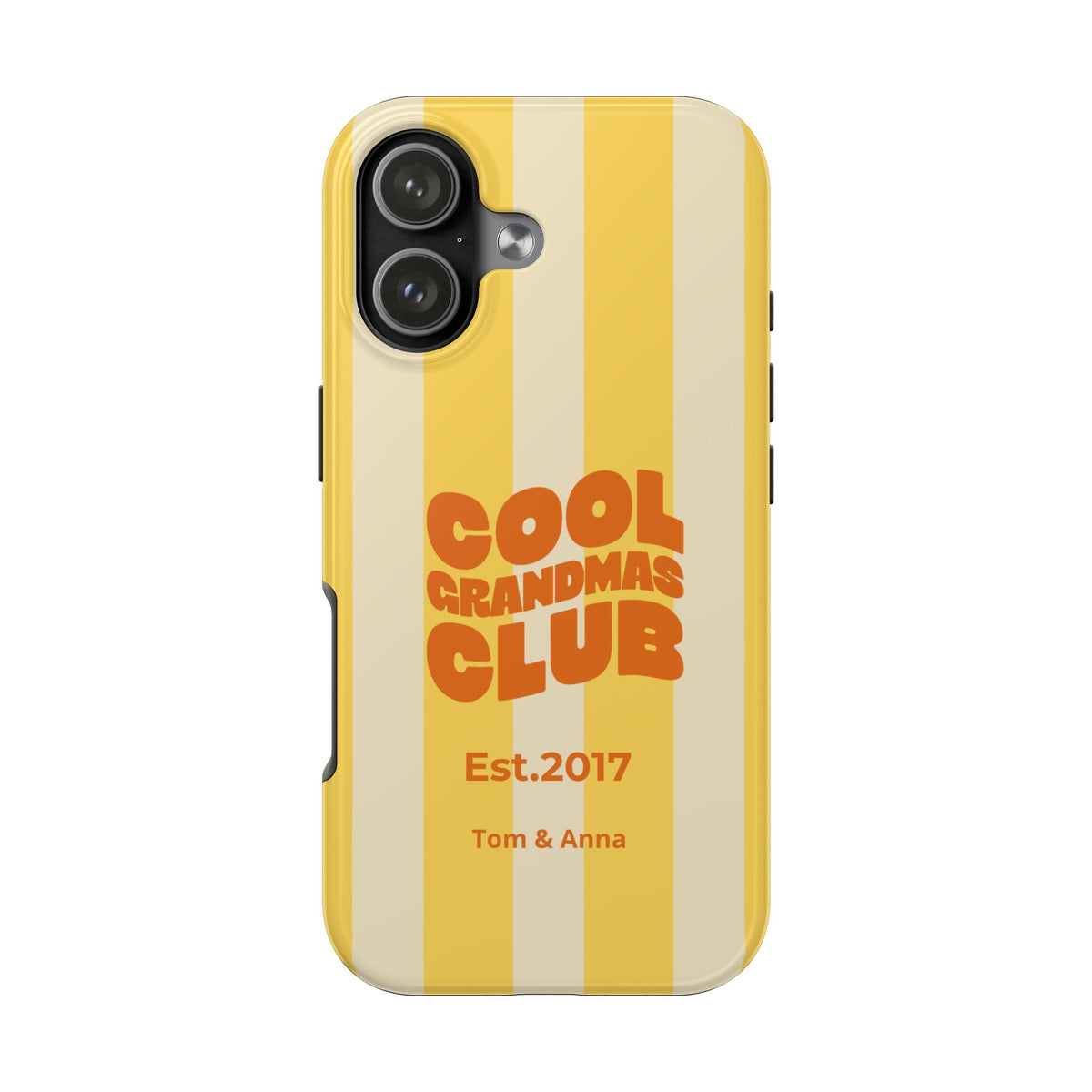 Funda de teléfono Club de abuelas geniales y nombres de niños