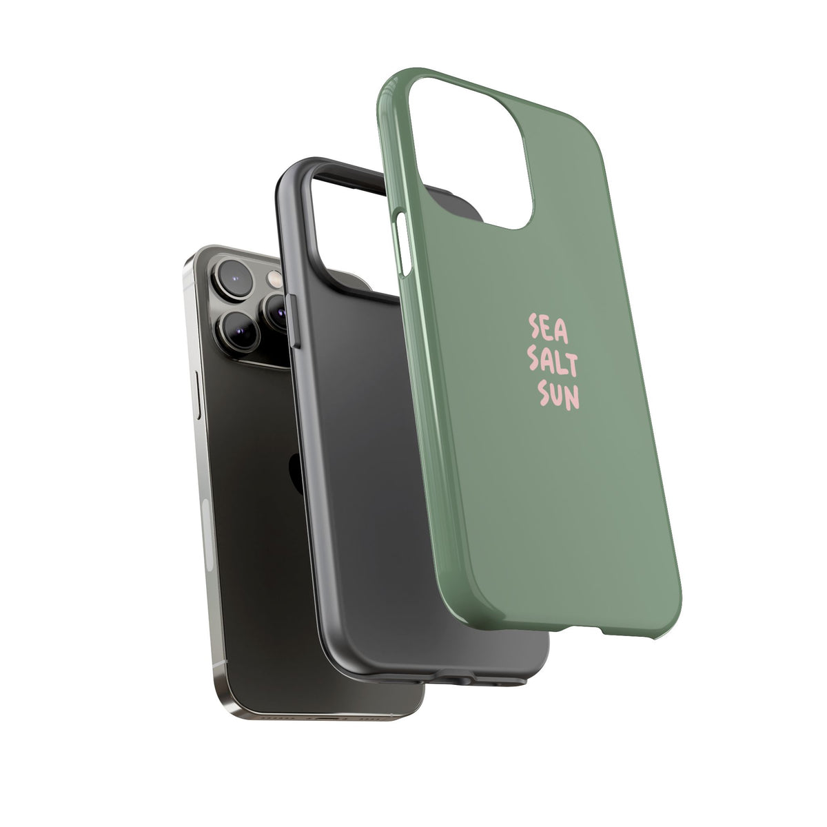 Phone Case Green color with custom text