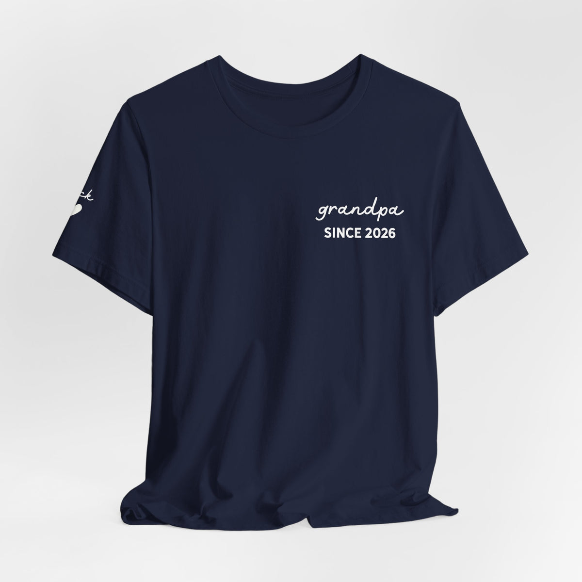 Personalized Grandpa Since T-Shirt Printed with Names