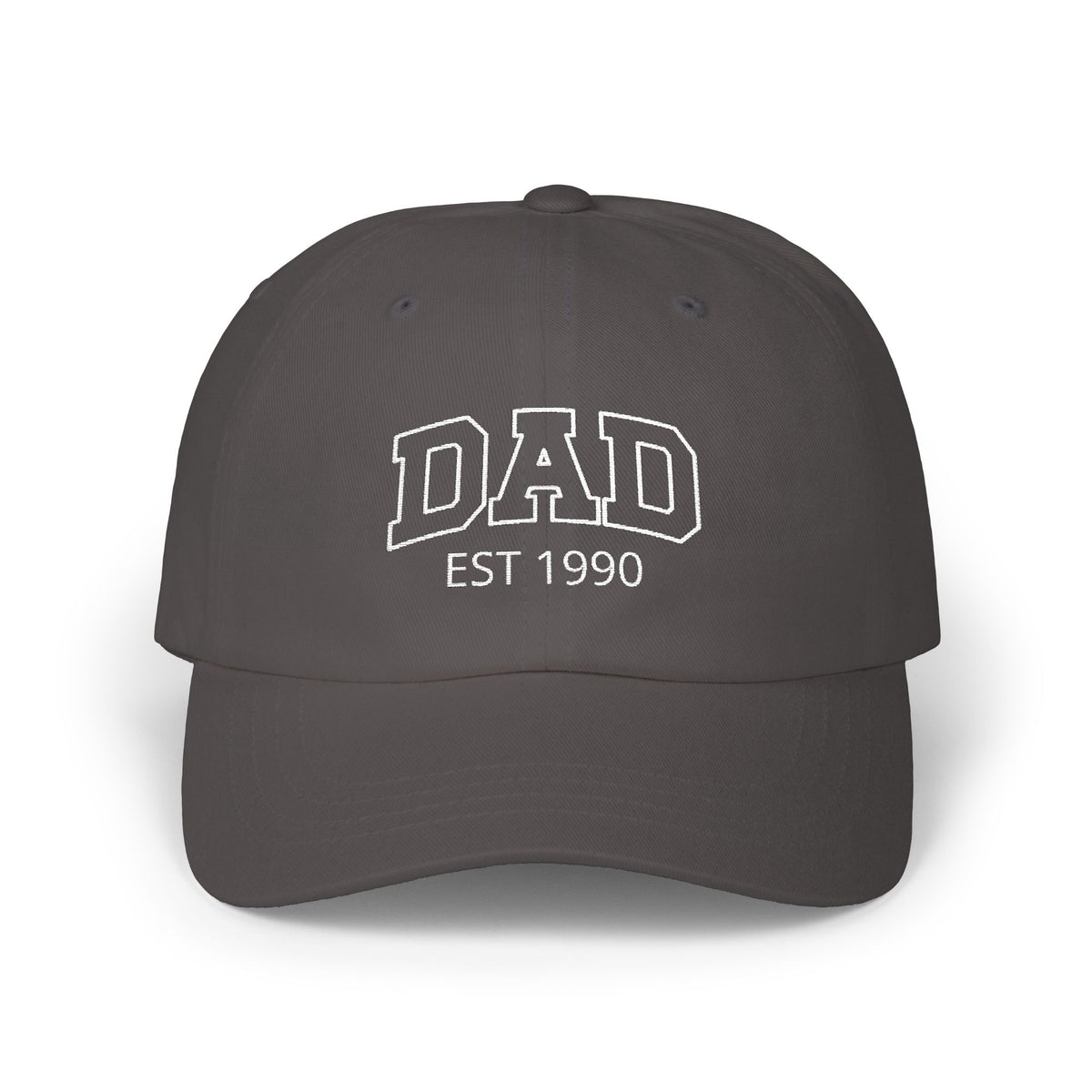 Gorra para papá con bordado curvo y nombres de niños