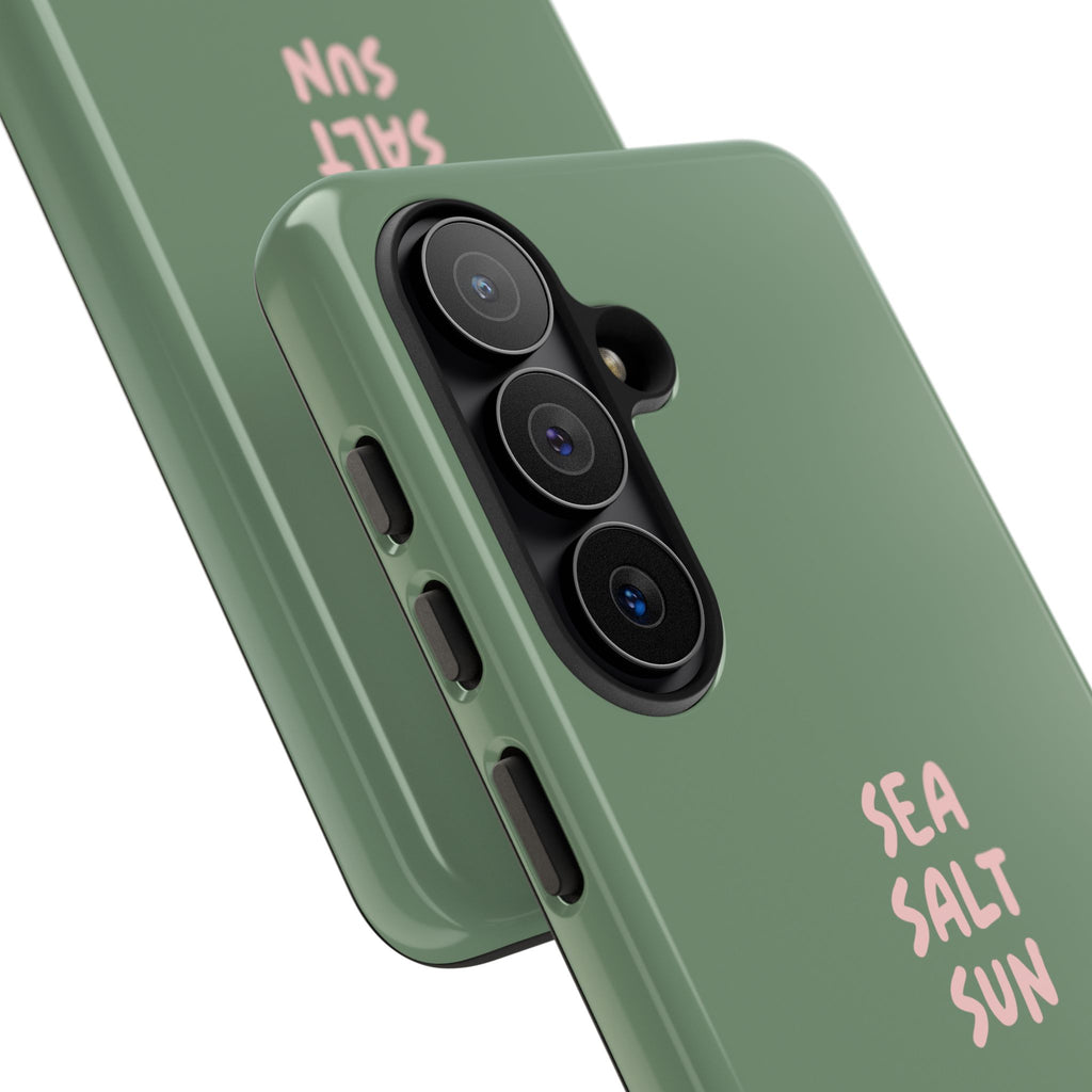 Phone Case Green color with custom text