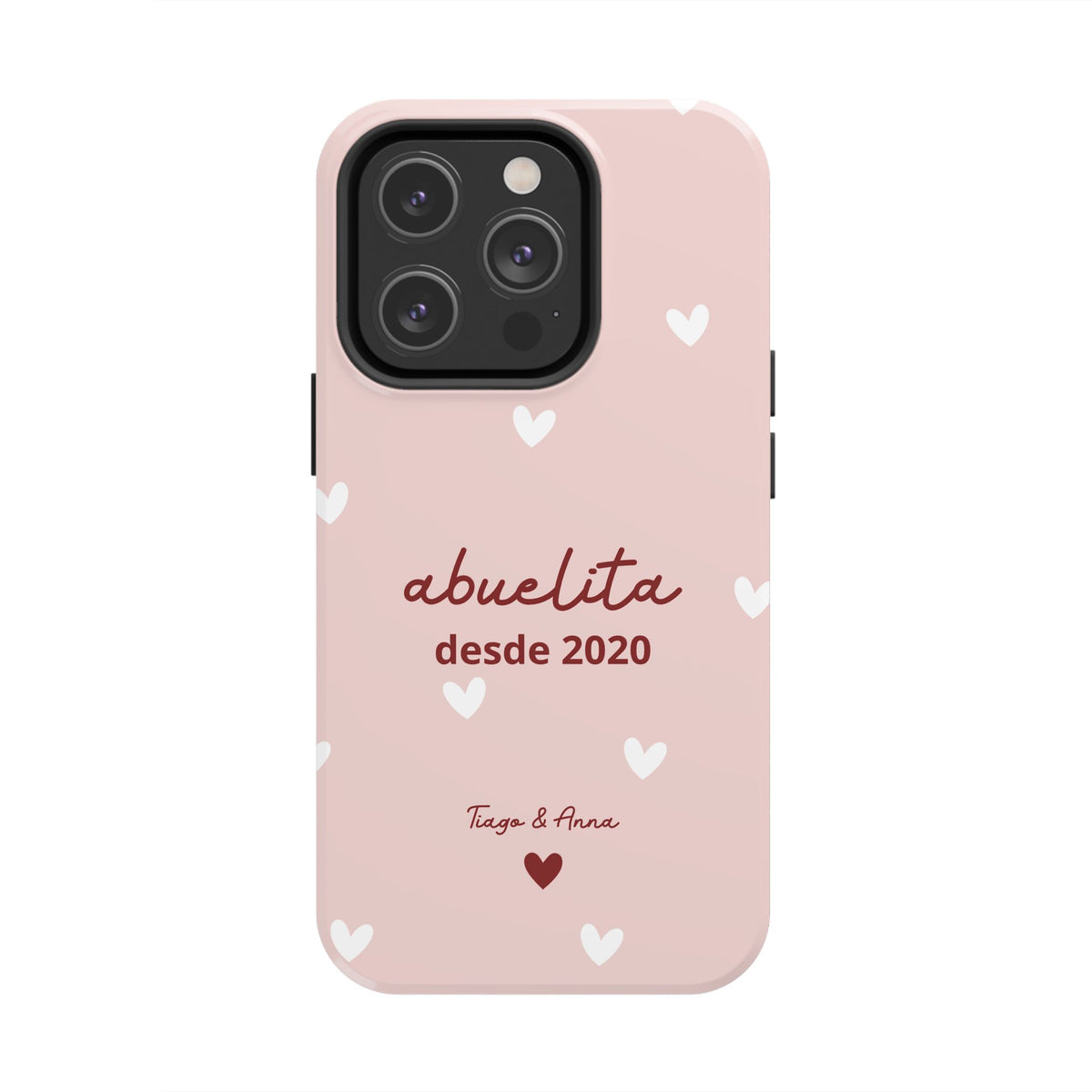 Funda personalizada de mamá o abuela con fecha y nombres