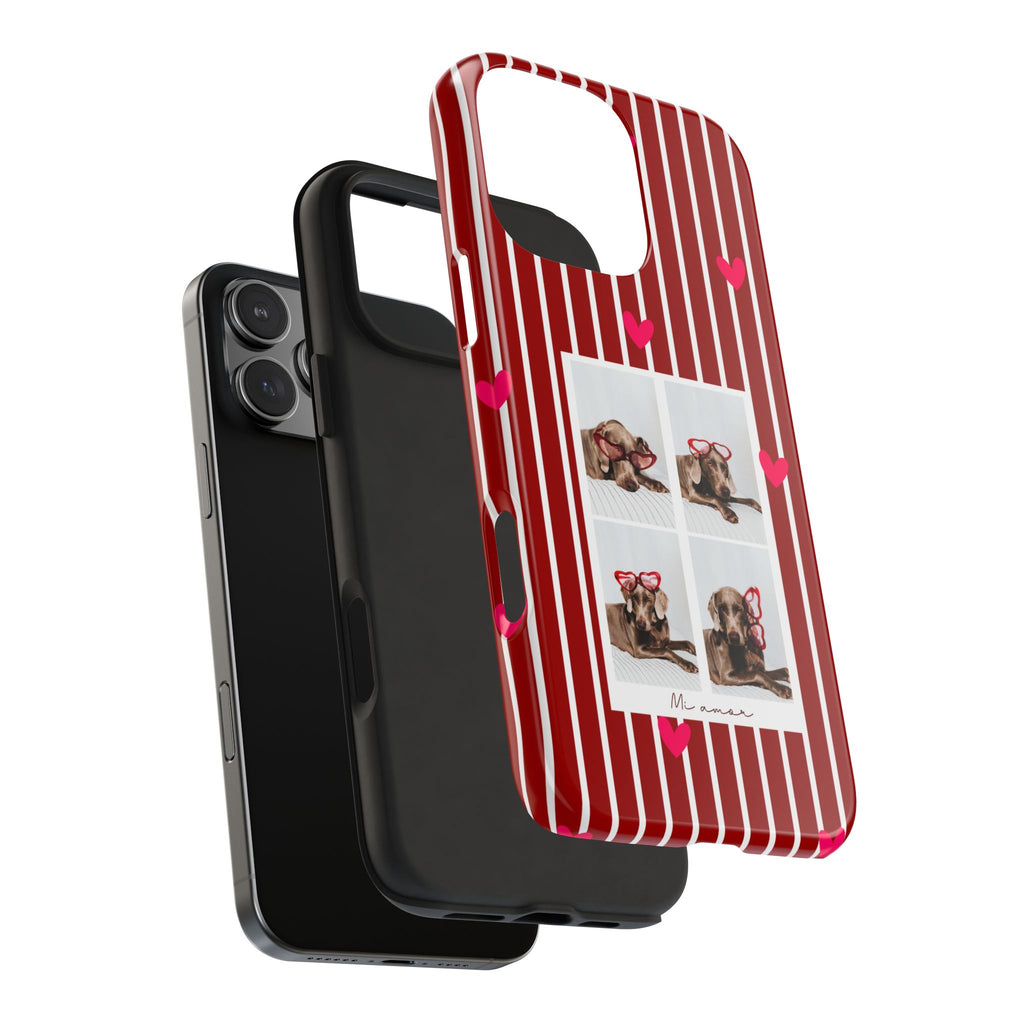Funda de teléfono estilo cabina de fotos