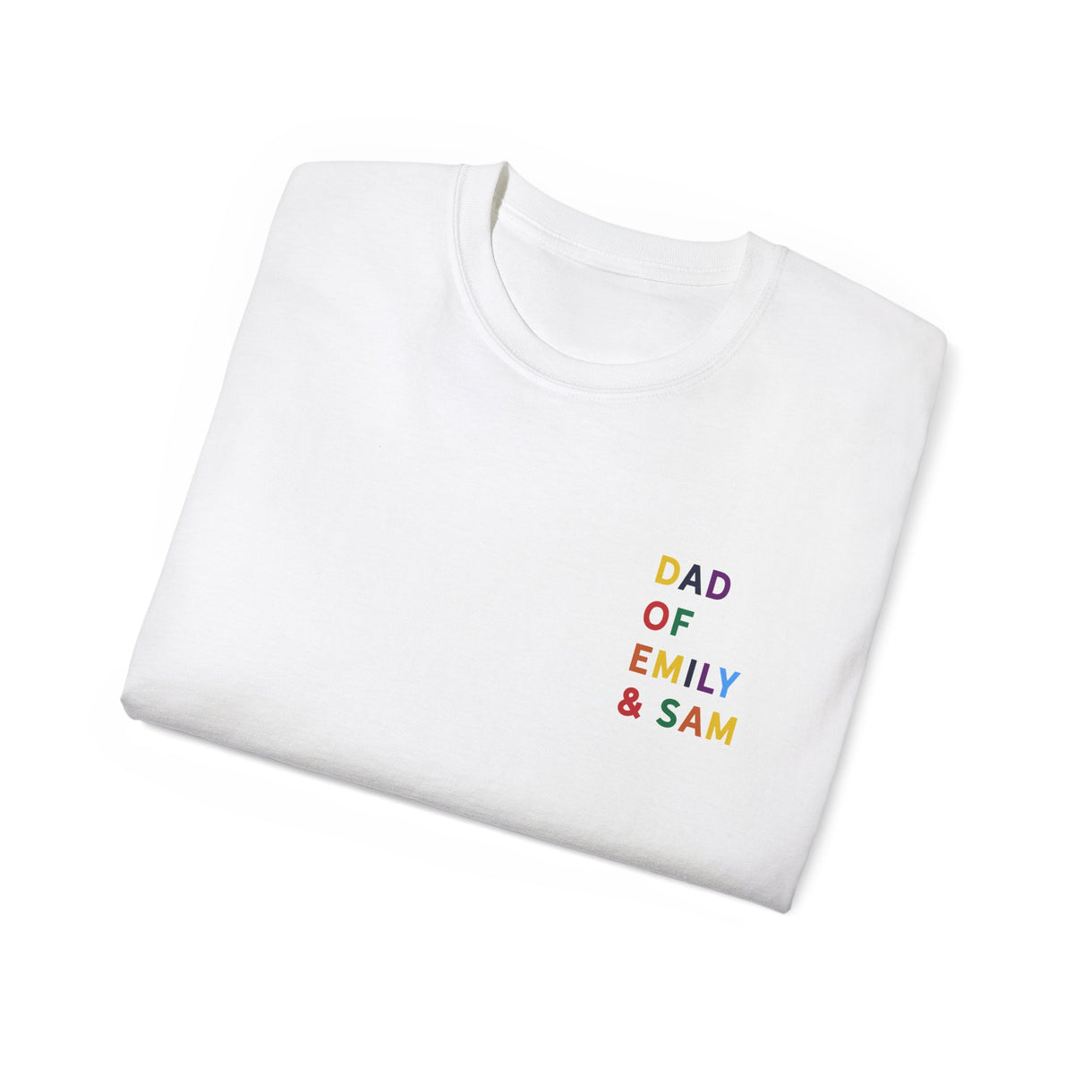 T-Shirt Dad of multicolored name daddy