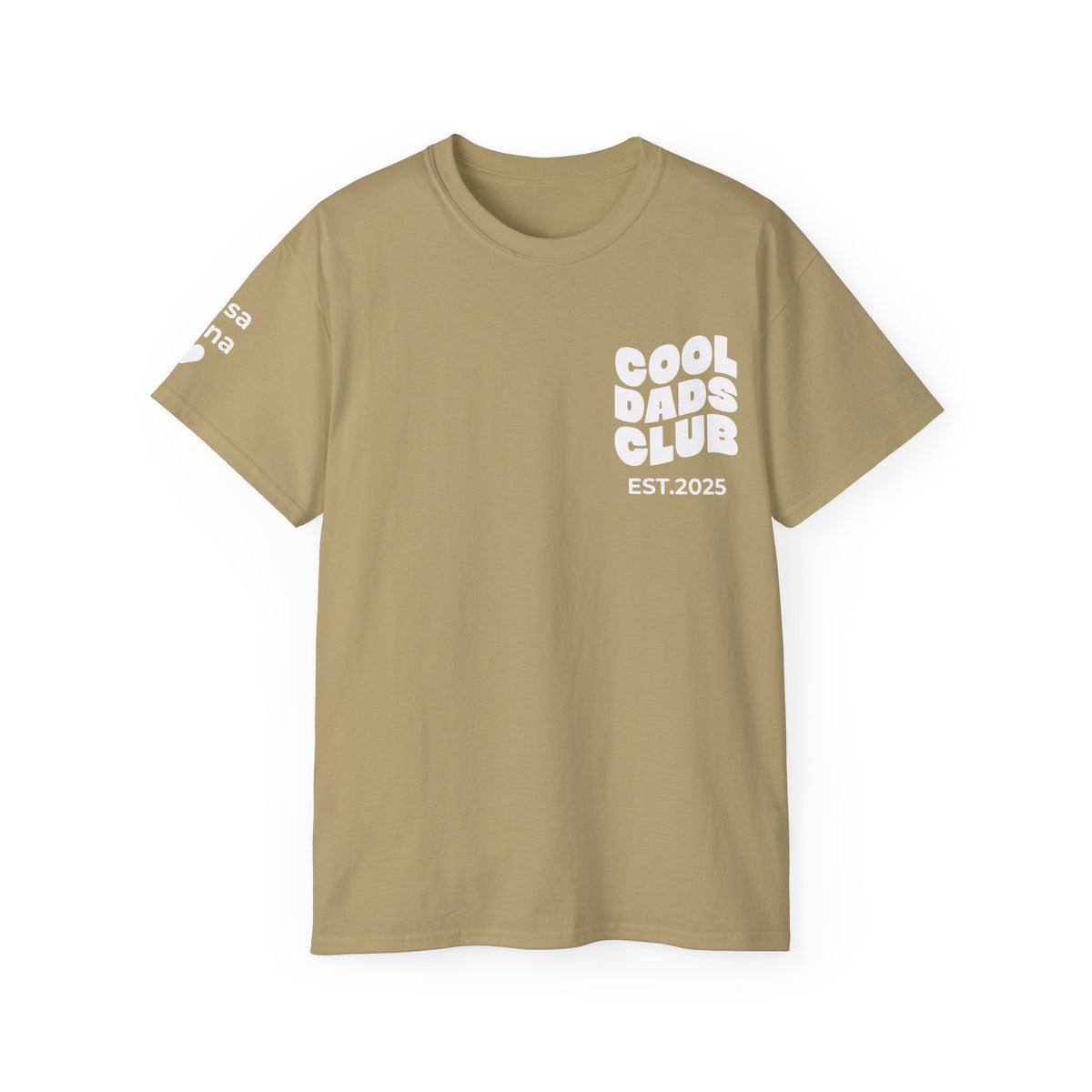 T-Shirt Cool Dads club and names on sleeve