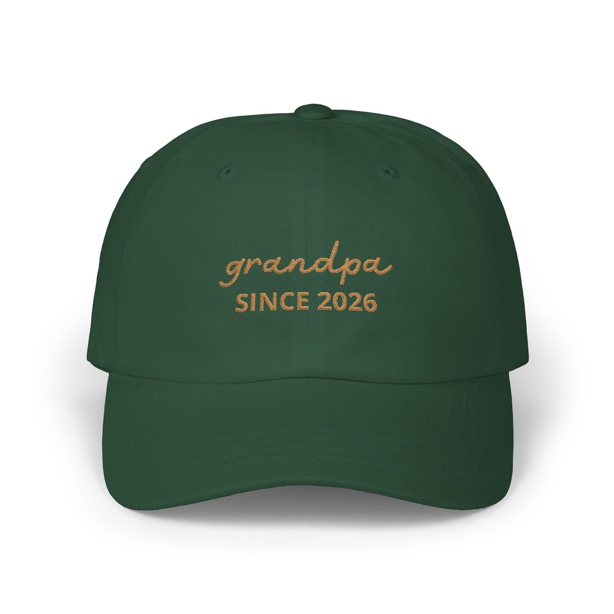 Gorra del abuelo desde fecha bordada
