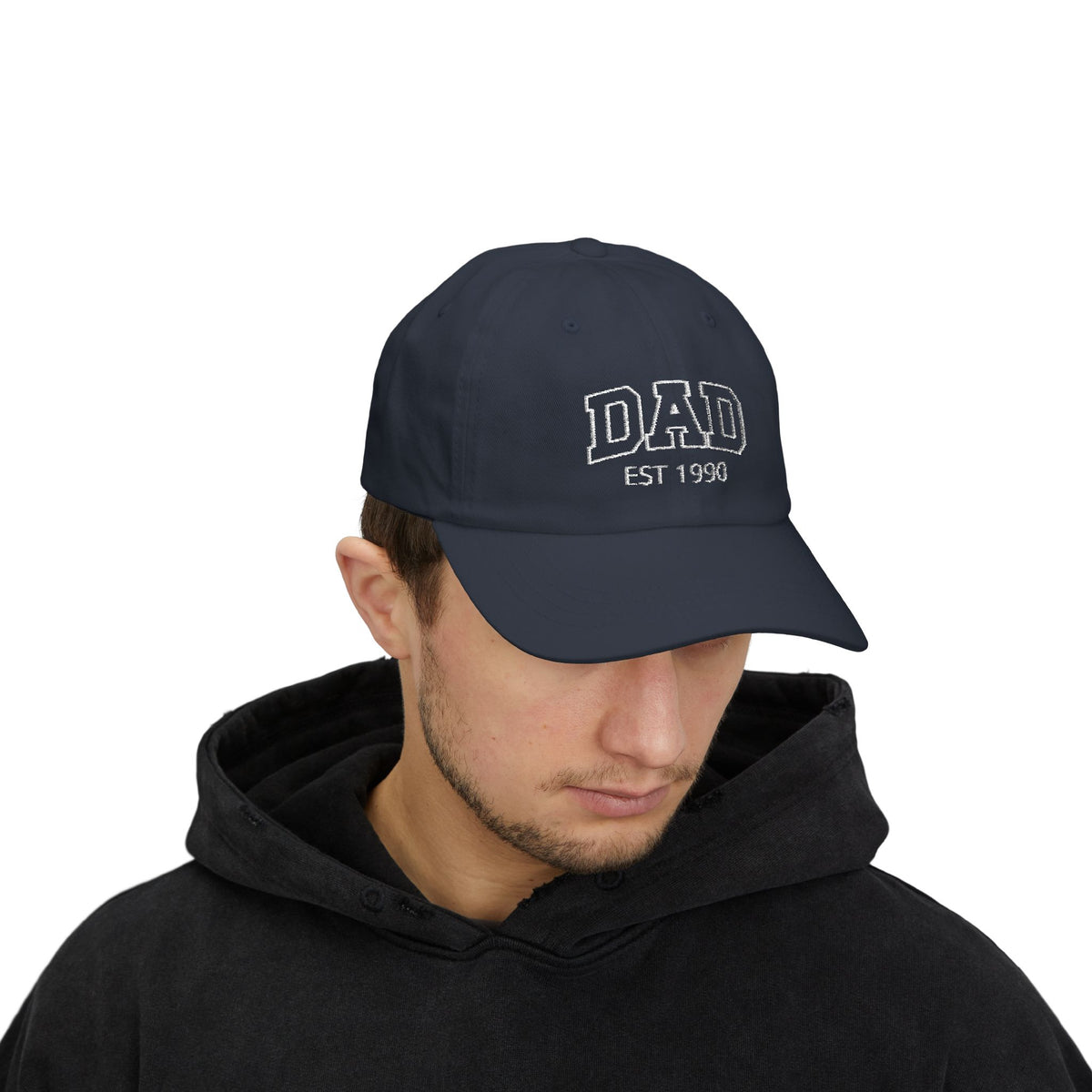 Gorra para papá con bordado curvo y nombres de niños