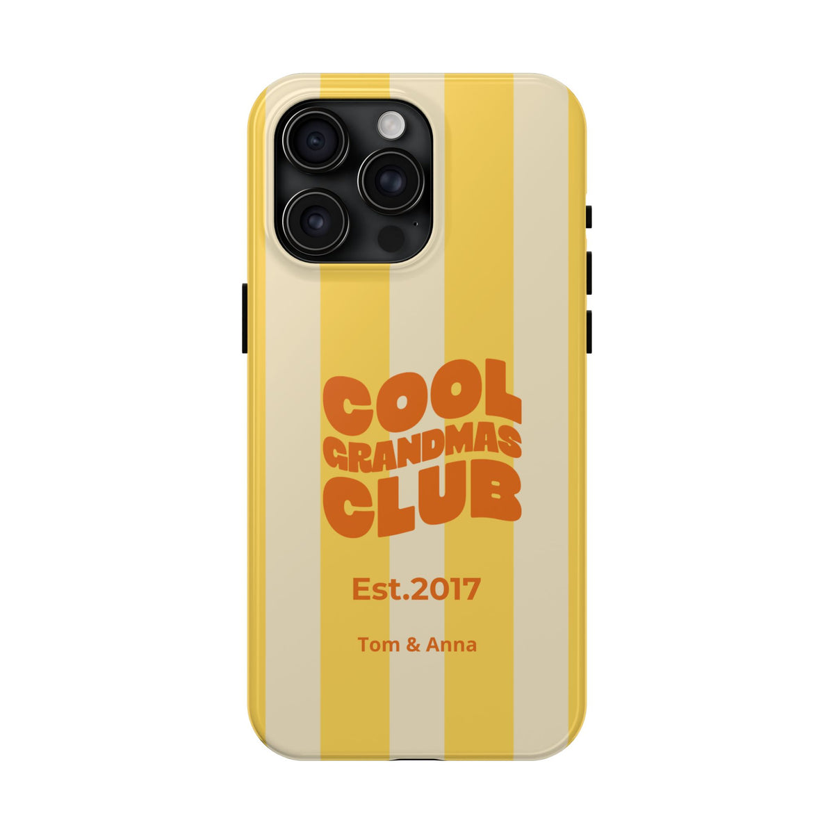 Funda de teléfono Club de abuelas geniales y nombres de niños