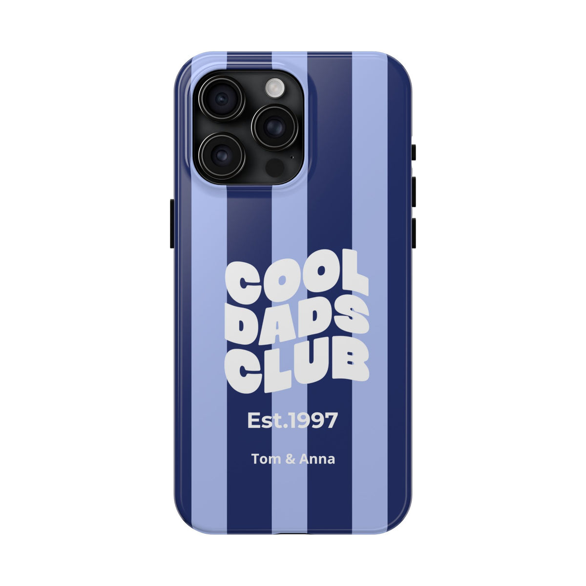 Funda para teléfono Papás Geniales Club y Nombres de los niños