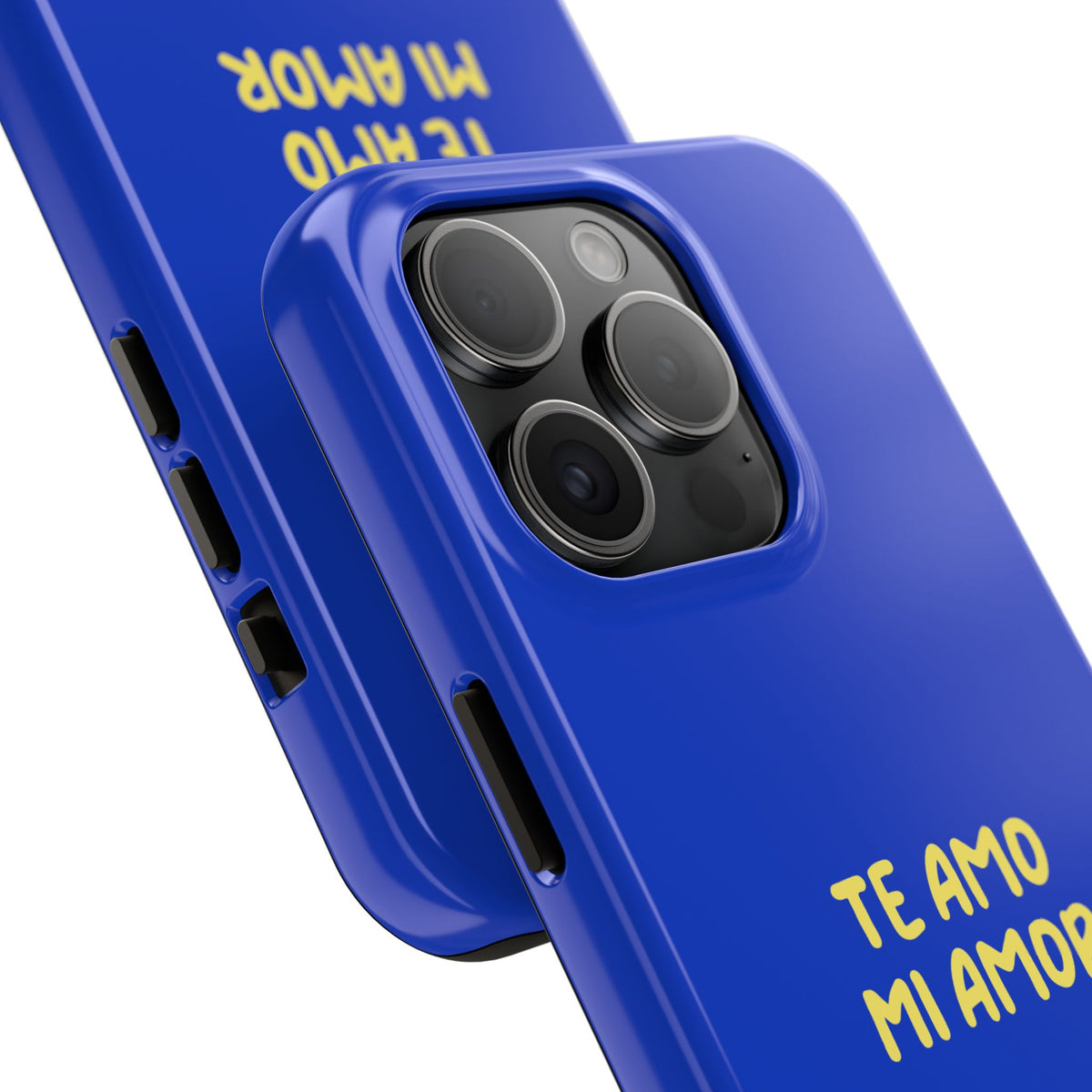Funda para Teléfono Azul con Texto Personalizado