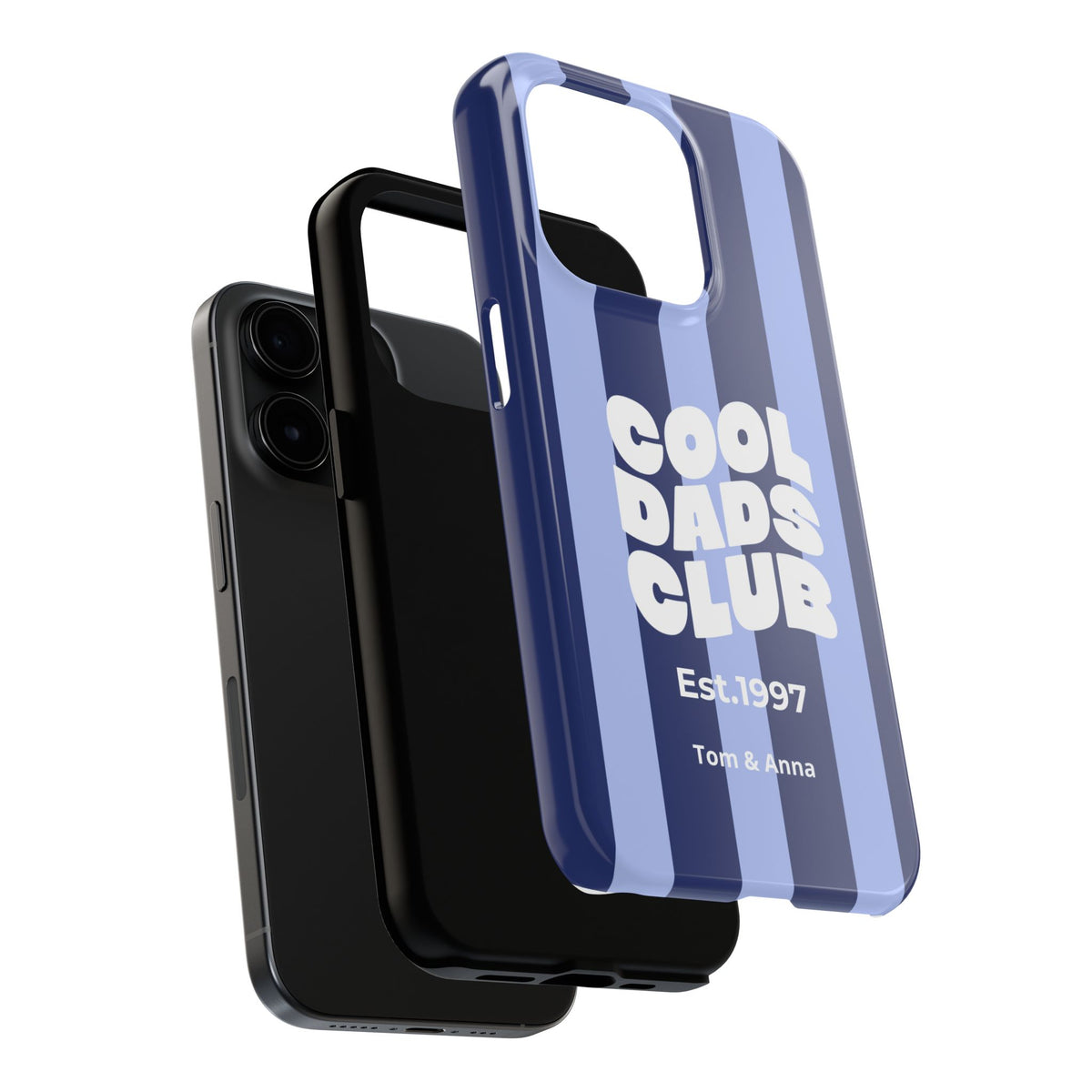 Funda para teléfono Papás Geniales Club y Nombres de los niños