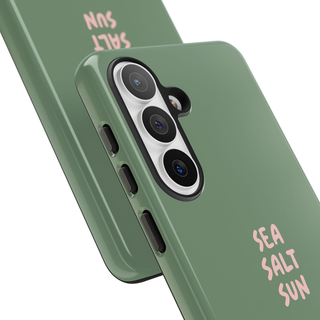 Phone Case Green color with custom text