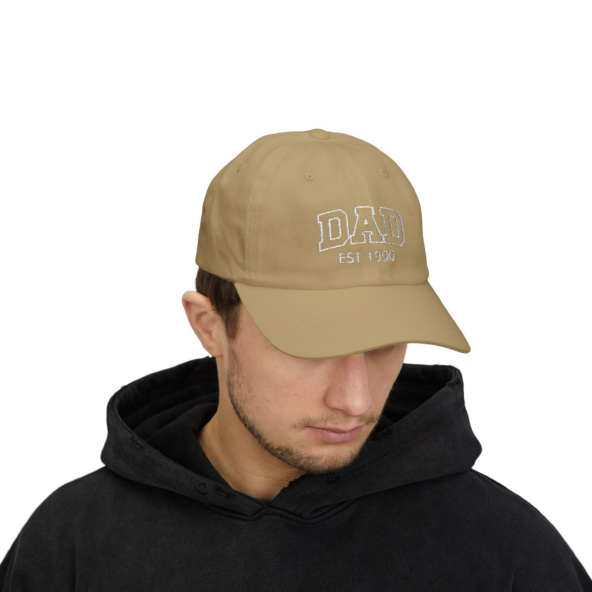 Gorra para papá con bordado curvo y nombres de niños