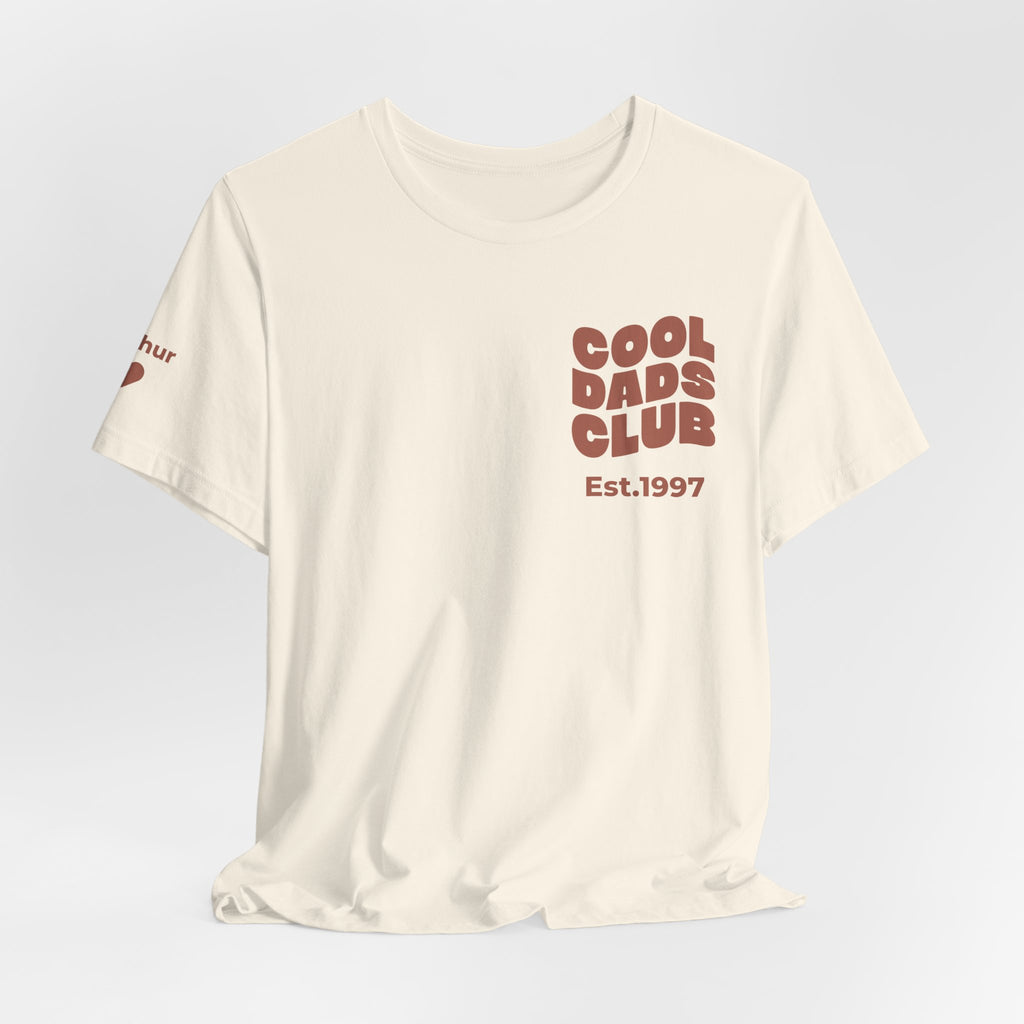 T-Shirt Cool Dads club and names on sleeve