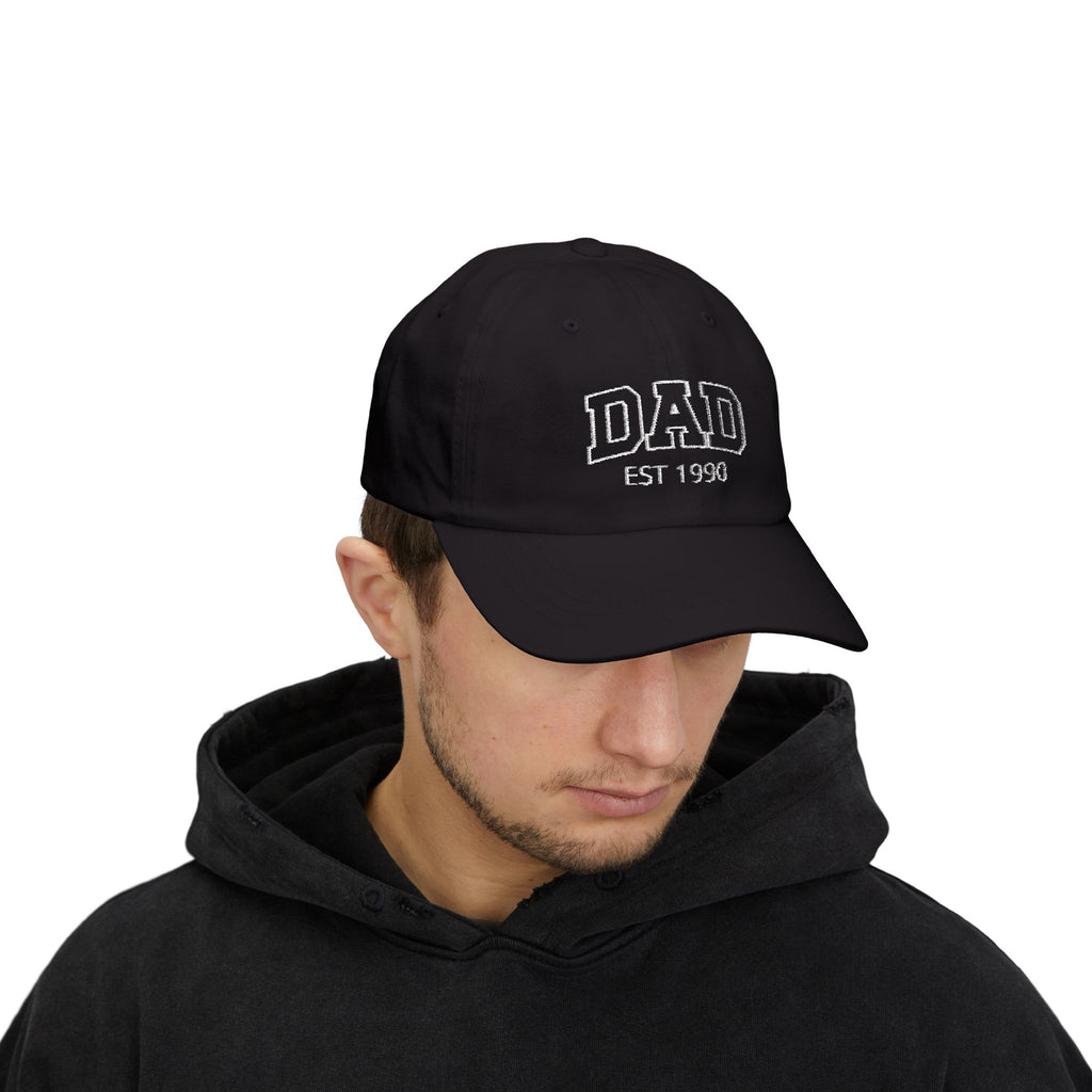 Gorra para papá con bordado curvo y nombres de niños