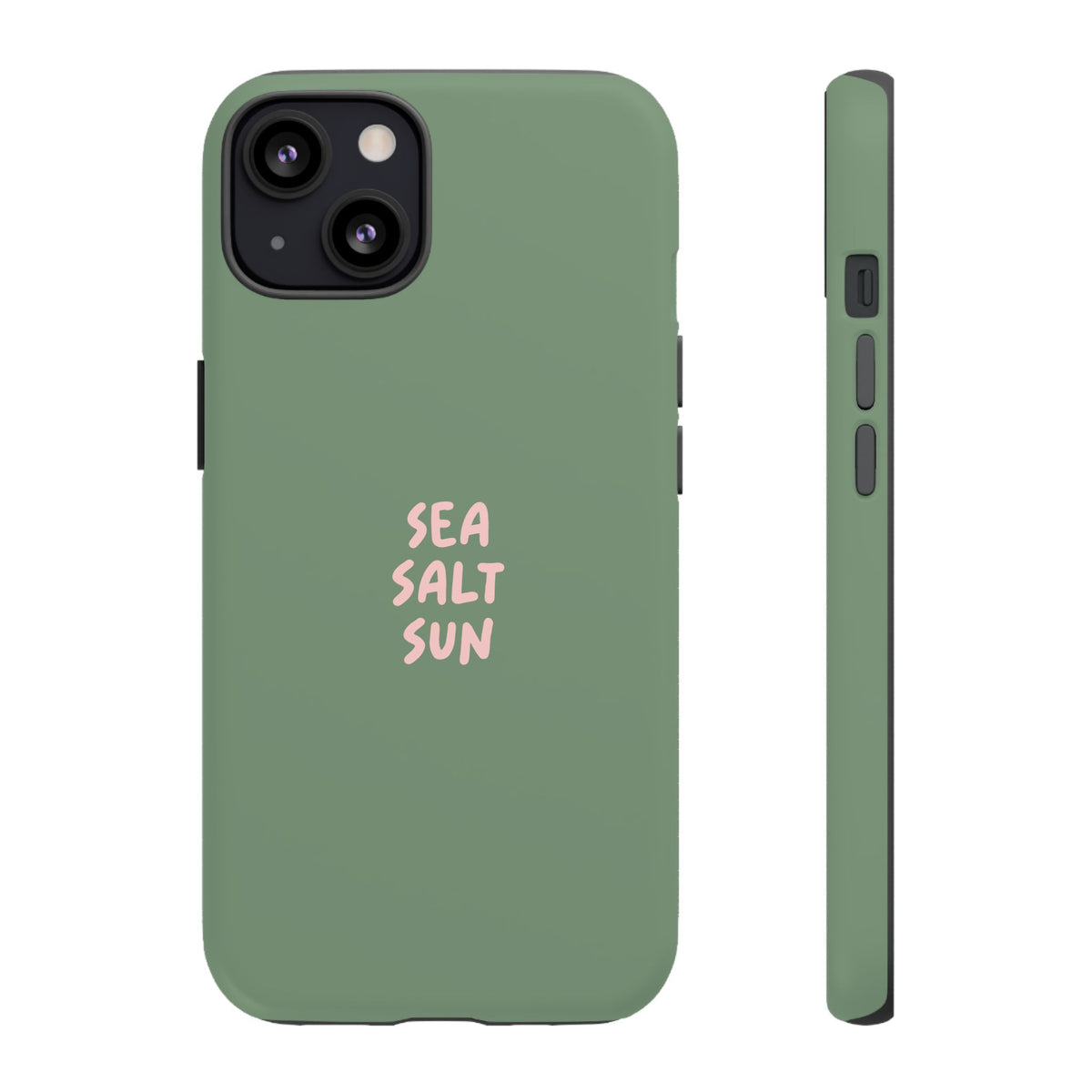 Phone Case Green color with custom text