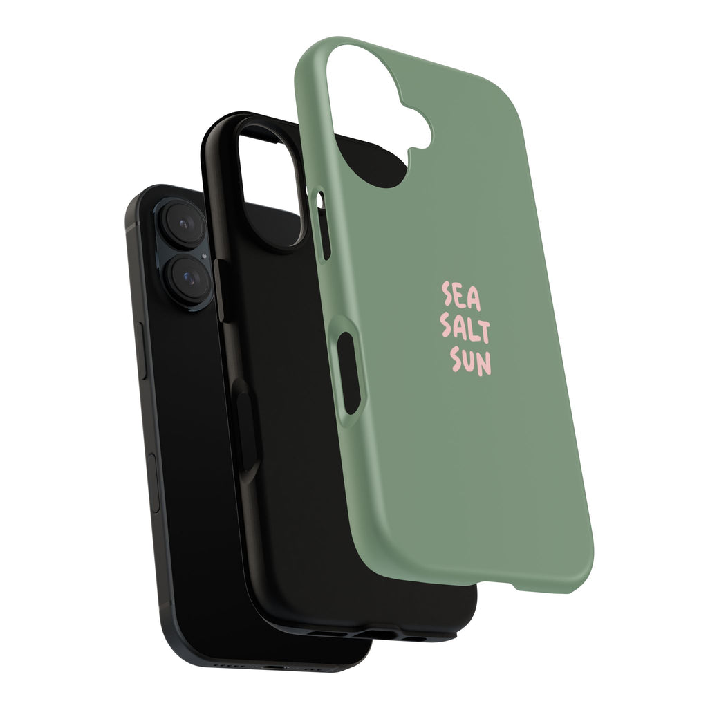 Phone Case Green color with custom text