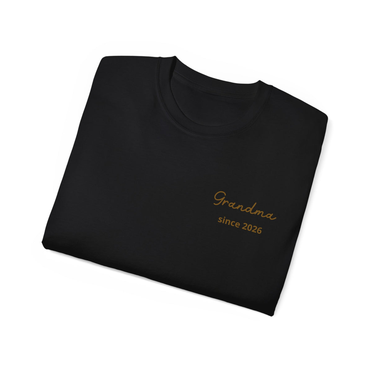 T-Shirt Grandma Since Date on Heart and Grandchildren’s First Names on Sleeve