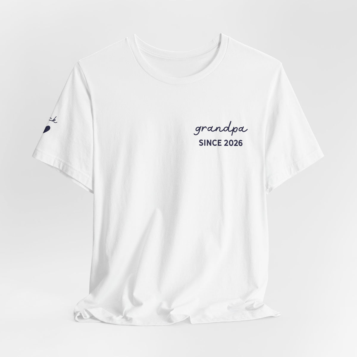 Camiseta personalizada "Abuelo desde" estampada con nombres
