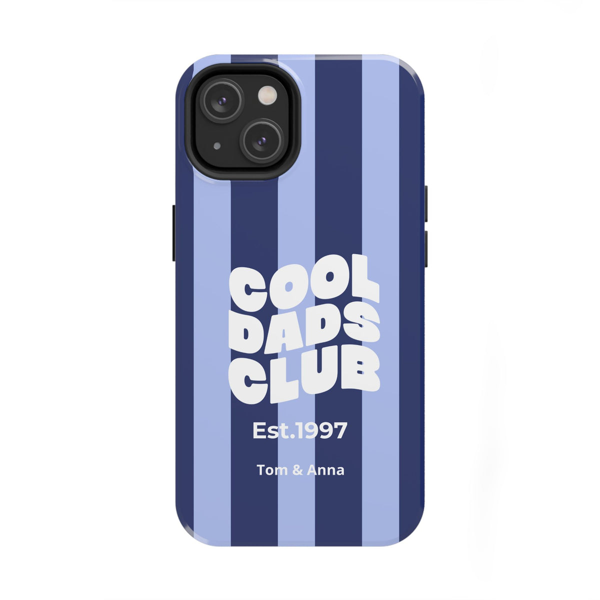 Funda para teléfono Papás Geniales Club y Nombres de los niños