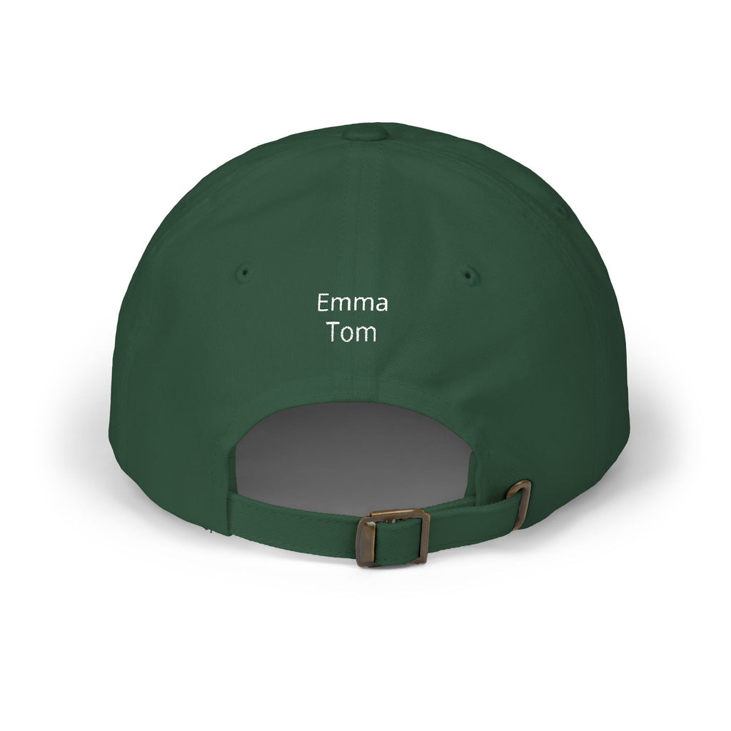 Gorra para papá con bordado curvo y nombres de niños