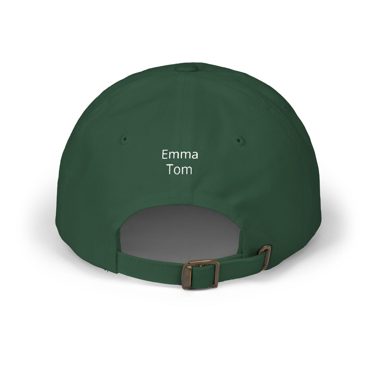 Gorra para papá con bordado curvo y nombres de niños