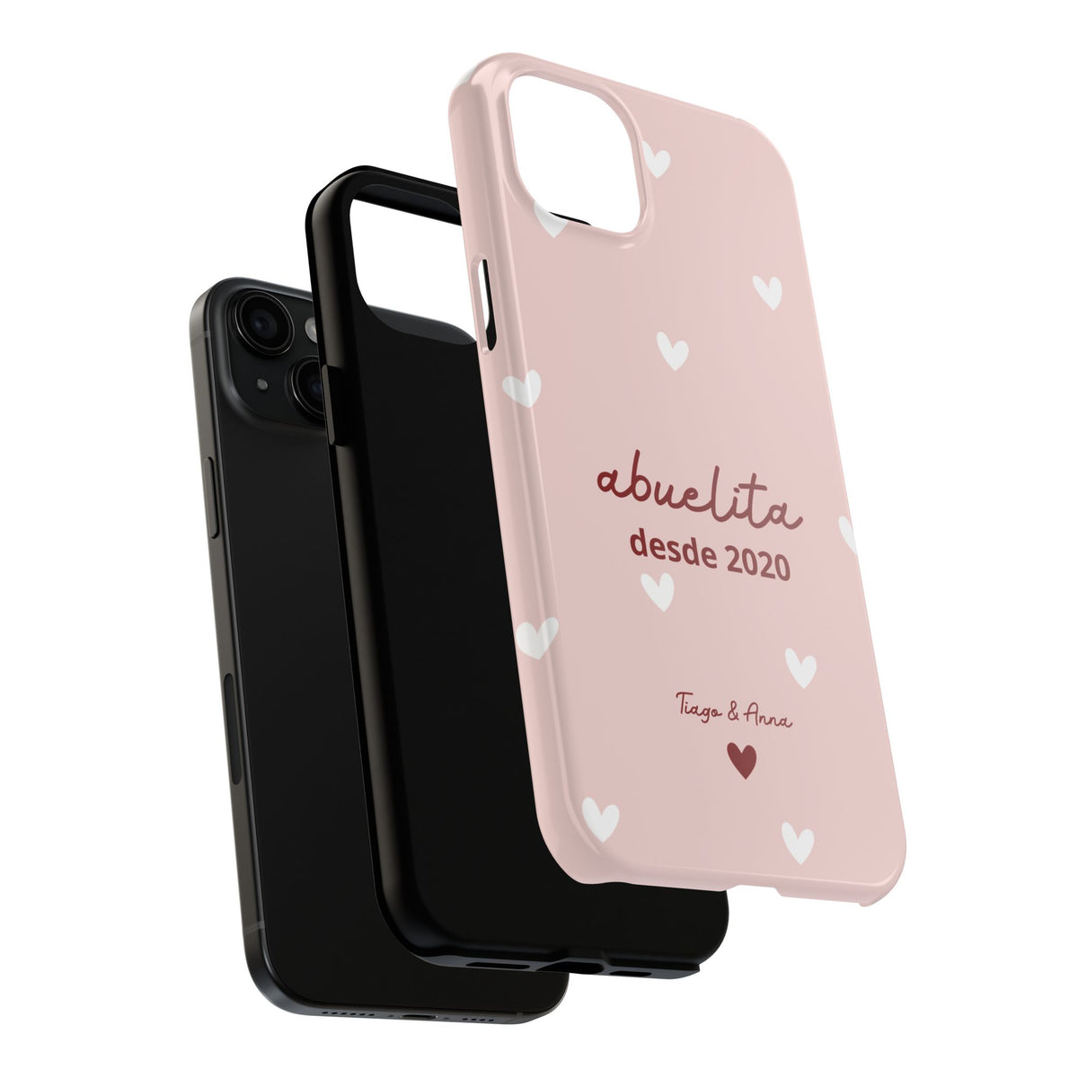Funda Mamá o Abuelita Personalizada con Fecha y Nombres