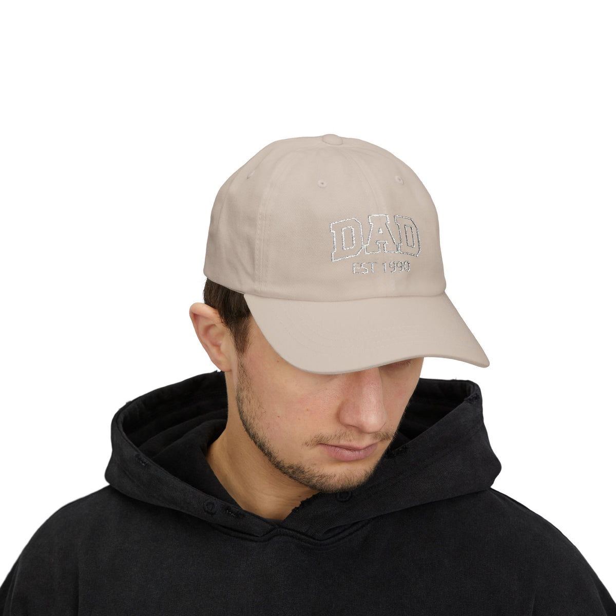 Gorra para papá con bordado curvo y nombres de niños