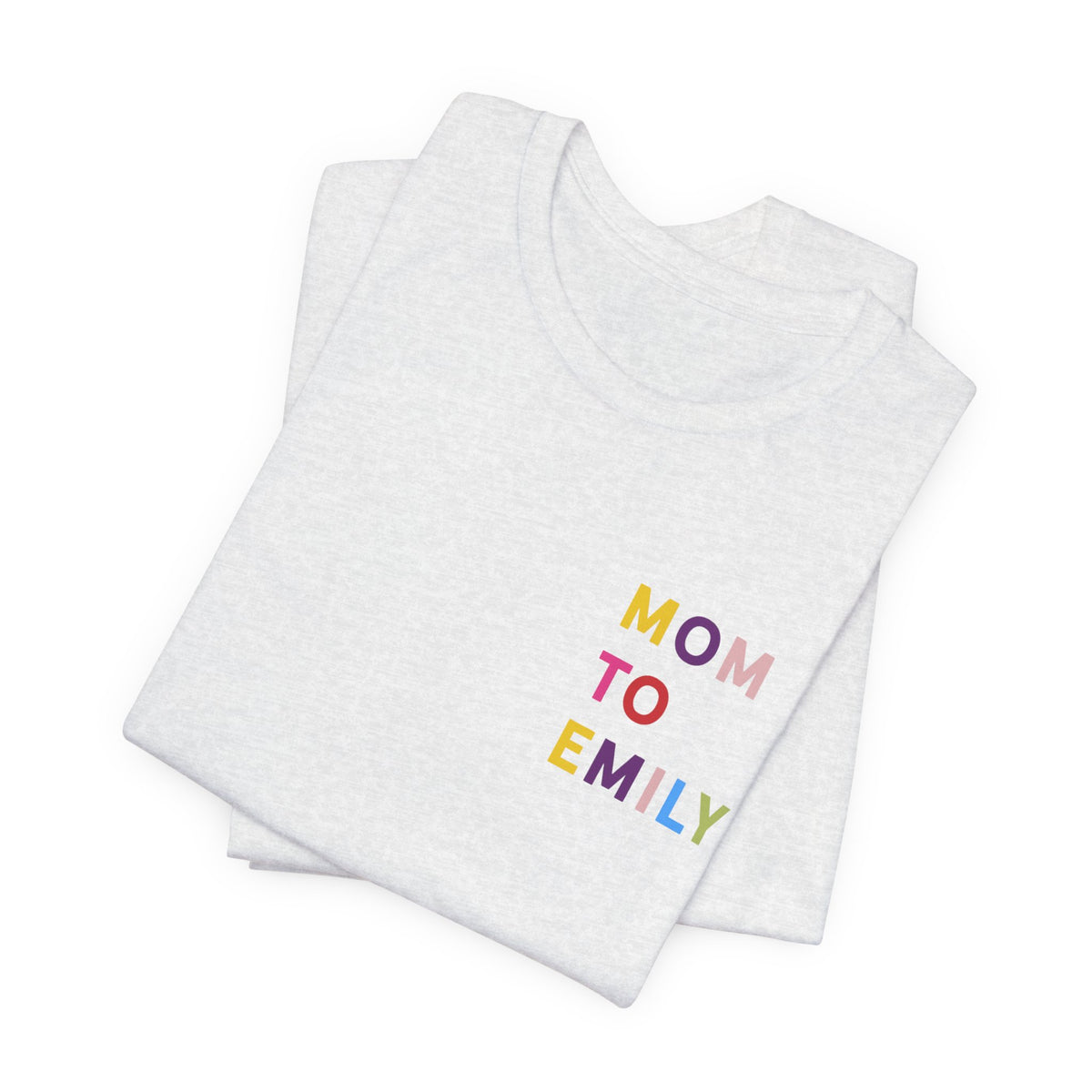 Camiseta multicolor con nombre de mamá