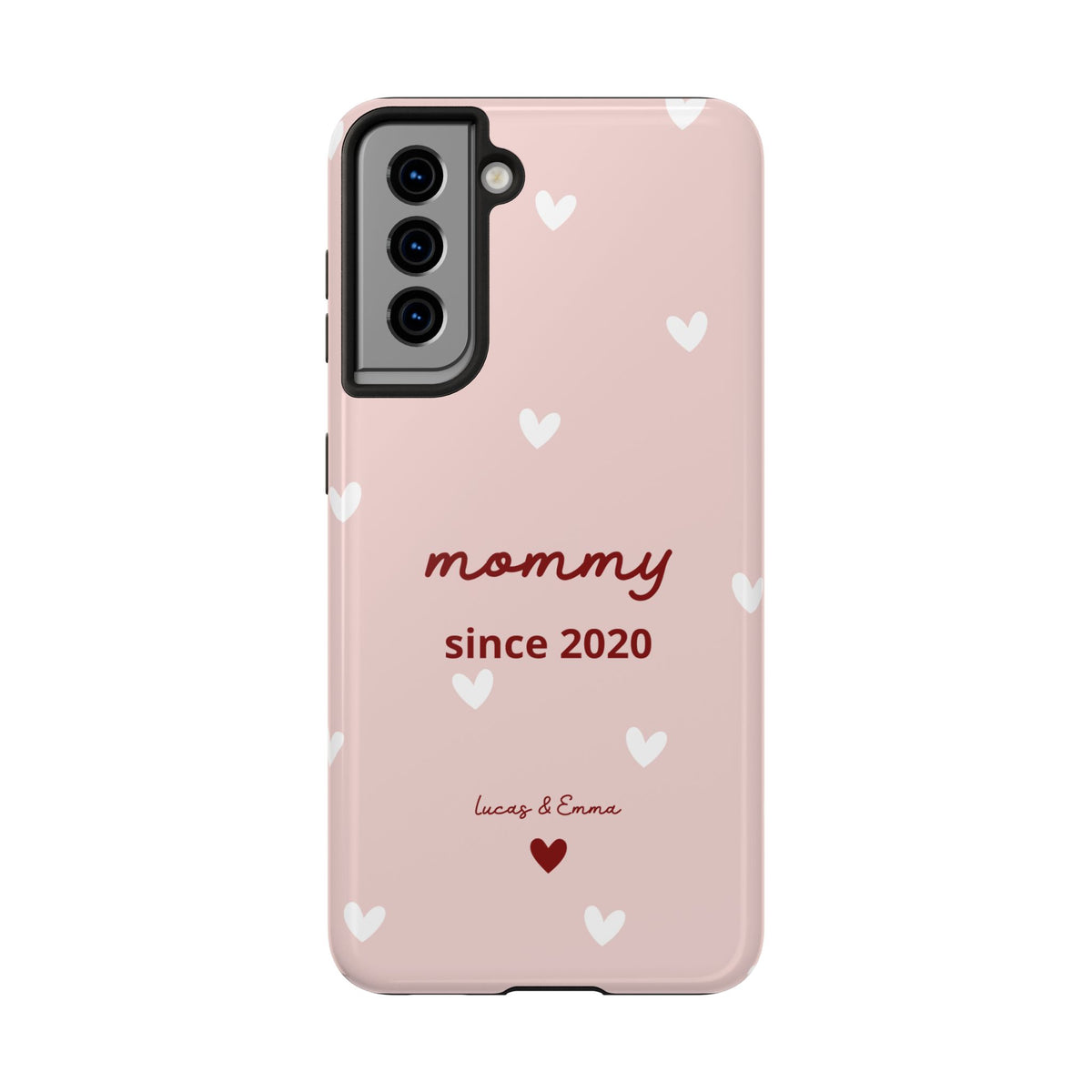 Funda de Teléfono para Mamá con Fecha y Nombres de los Hijos