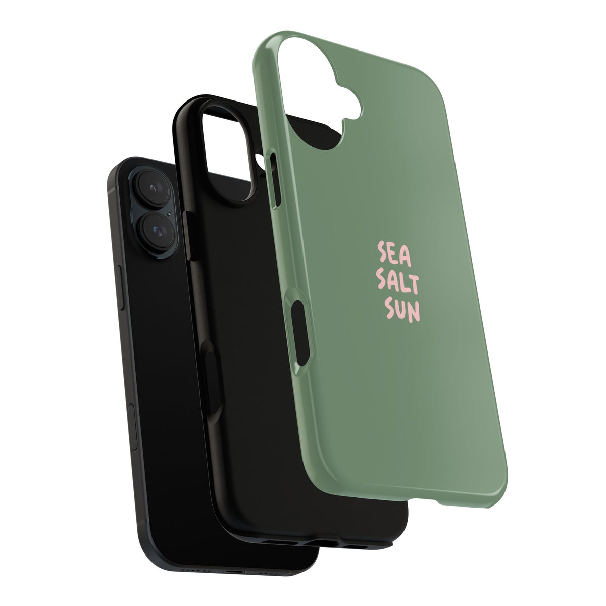 Phone Case Green color with custom text