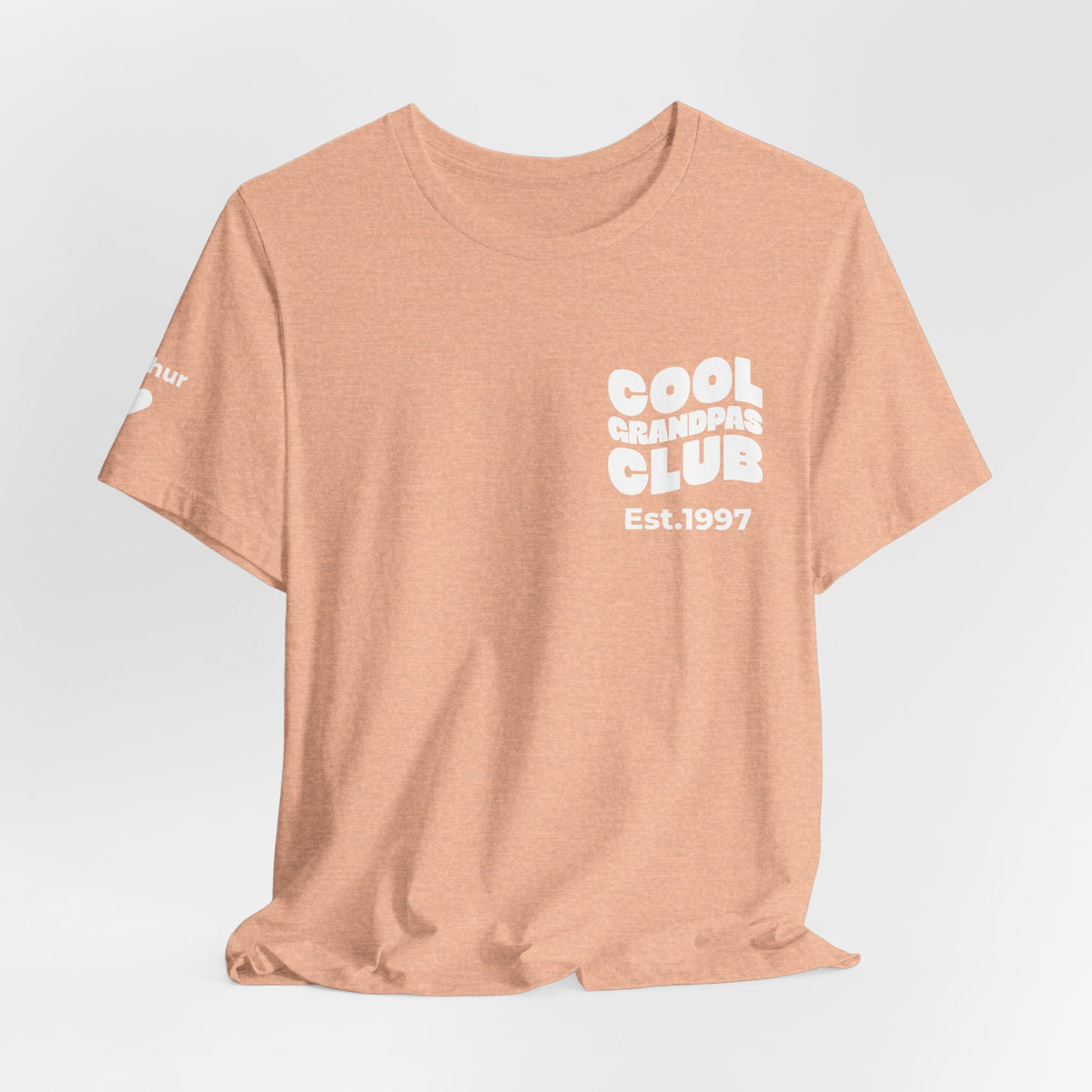 Camiseta Club de Abuelos Geniales y Nombres en las Mangas