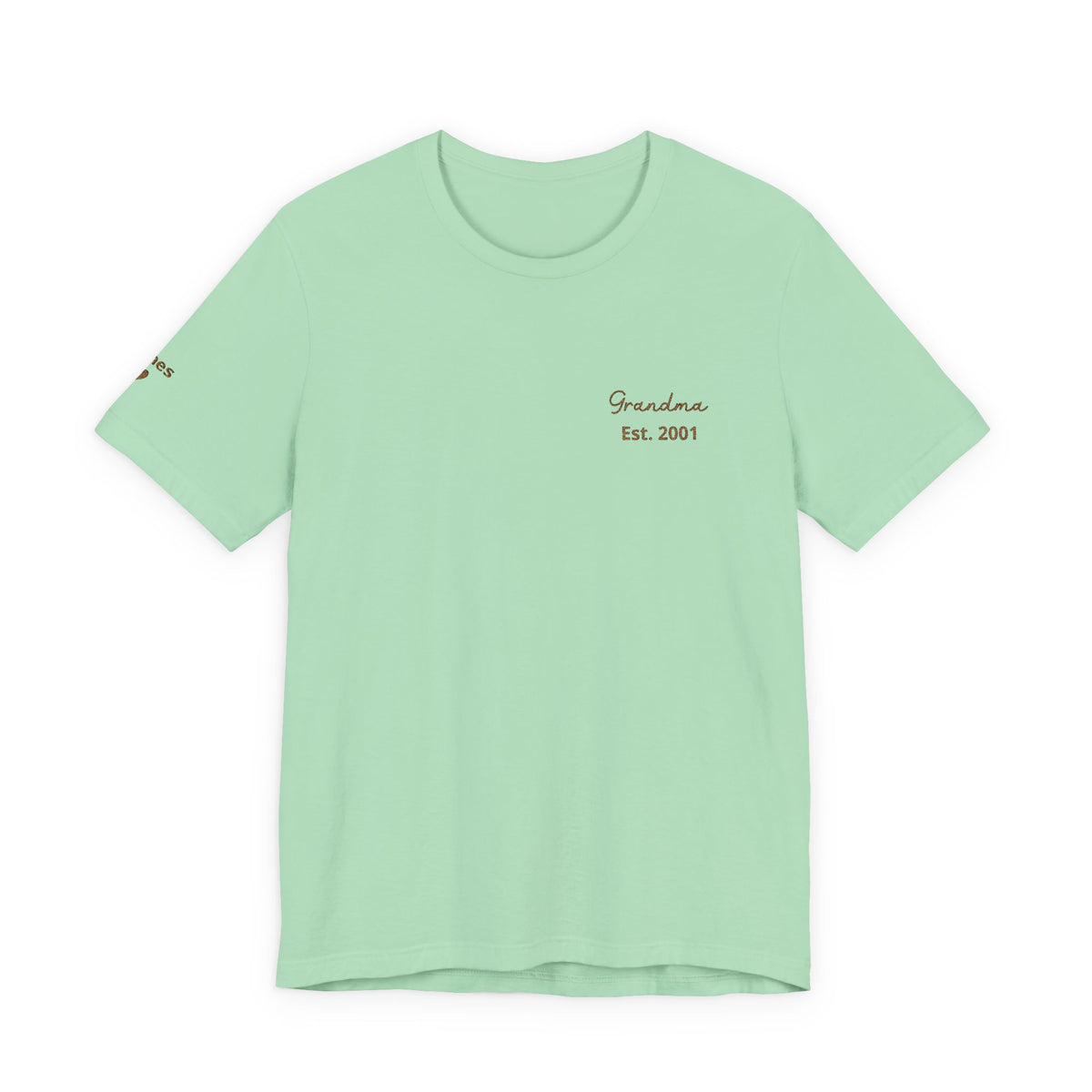 Camiseta "Abuela Personalizada Desde" Bordada con Nombres