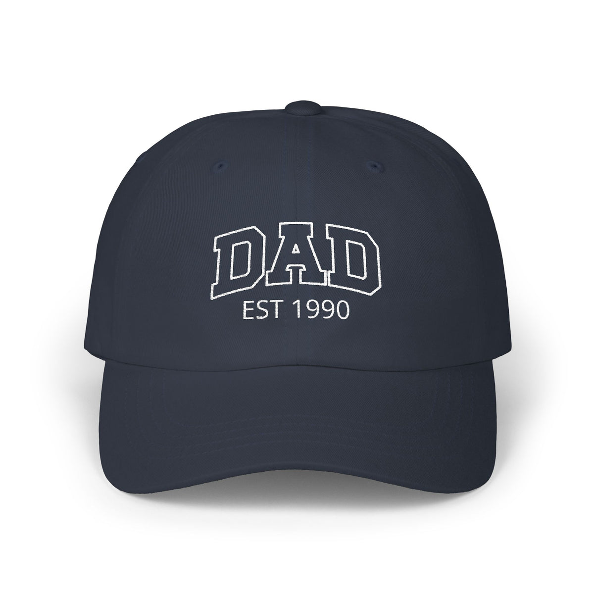 Gorra para papá con bordado curvo y nombres de niños