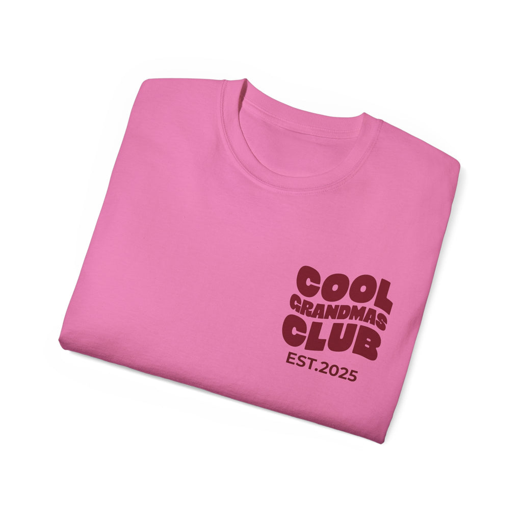 T-Shirt Cool Grandma Club with Grandchildren’s First Names on the Sleeve