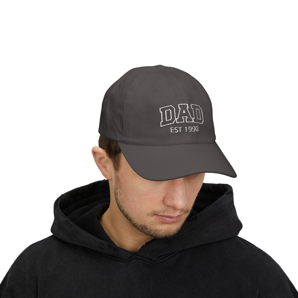 Gorra para papá con bordado curvo y nombres de niños